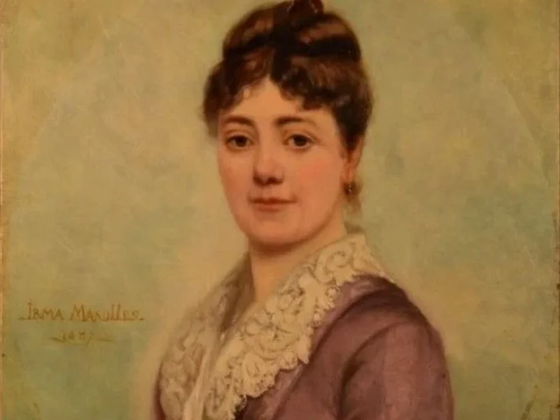 1859-Irma Joguet-Marolles - Ritratto di signora